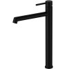 Single Hole Single Handle Black Gold Bathroom Vessel Sink Faucet