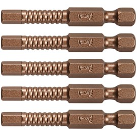 VEGA 5mm HEX Allen Wrench Impact Driver Bits. Impactech Professional Grade 5mm HEX 2” Impact Power Bits Perfect for Ikea Type Furniture P150H050A-5 (Pack of 5)