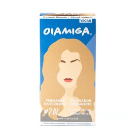 Oiamiga Natural Blonde Permanent Hair Dye, Inclusive Hair Colour for All Hair Types, Rapid Processing, Made with Natural Ingredients, Vegan and Cruelty Free 120ml