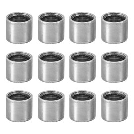 PATIKIL M6 Steel Spacers, 12 Pcs Metal Spacers Steel 6mm ID x 8mm OD x 8mm L Carbon Steel Spacer Screw Standoff Round for 1/4in or M6 Screw Bolts