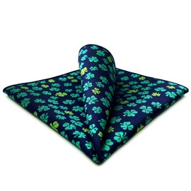 S&W SHLAX&WING Mens Assorted Pocket Square Geometric Floral Pattern Large XL for Suit, Eh18