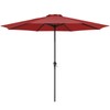 MEWAY 12ft Patio Umbrella Market Table Umbrella with Crank and