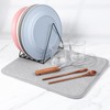 Giantree Small Microfiber Dish Drying Mat, Absorbent Dish Drainer Mats