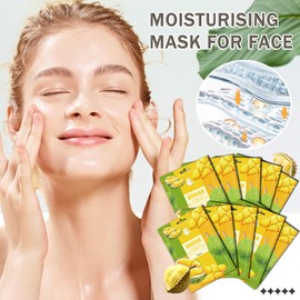 WENJLYJ 10 Pcs Face Sheet Masks Set,Moisturizing Sheet Masks,Hydrating Facial Mask Gift Set for Women,Mom,Wife & Girlfriends(E)