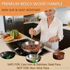 Stainless Steel Meat Chopper & Masher, 10.6 Inch Ground Beef