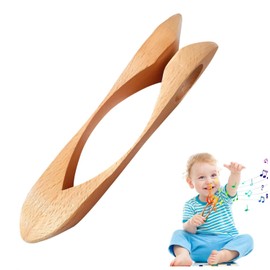 Wzenclave Lnstrumento de Cuchara Instrumento Madera de 8.3 Pulgadas Instrumento Percusión Tradicional Cuchara Instrumento Madera Popular Instrumento Madera Natural Instrumento Tambor de Madera
