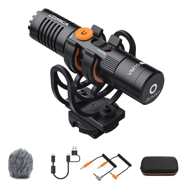 comica VM10 PRO Camera Microphone Dual-Mode USB Shotgun Microphone with