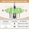 lenanasu St. Patrick's Day Outdoor Tablecloth with Umbrella Hole Clover