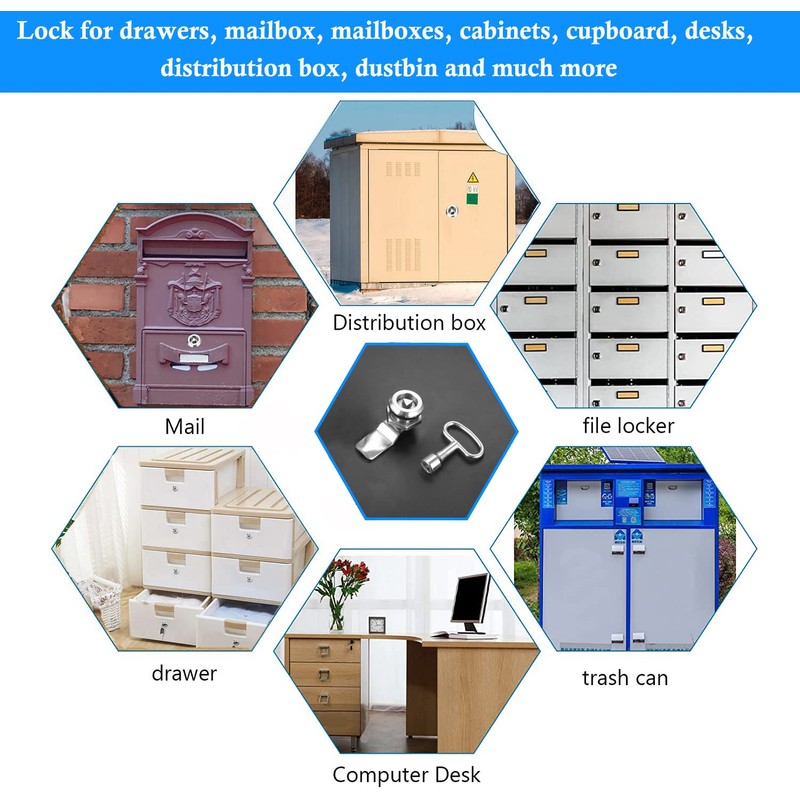 Litensh Electric Meter Box Latch Gas Meter Box Lock Post