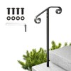 SPACEEUP handrails for Outdoor Steps Single Post Handrails for Outdoor