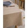 Fusehngre 51"x 86" Waterproof Rectangle Tablecloth Oil Spill Proof Wrinkle