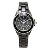 Technos Date Ceramic T9B82TB Men's Watch, Black, Black, Bracelet Type
