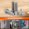 Dayalo Pack of 100 M3 x 8 Cylindrical Head Screws