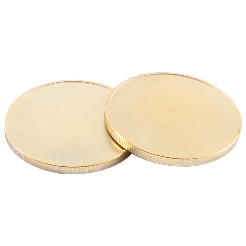 NISHZHU Pack of 10 Blank Engraved Blanks Coins, 40 mm