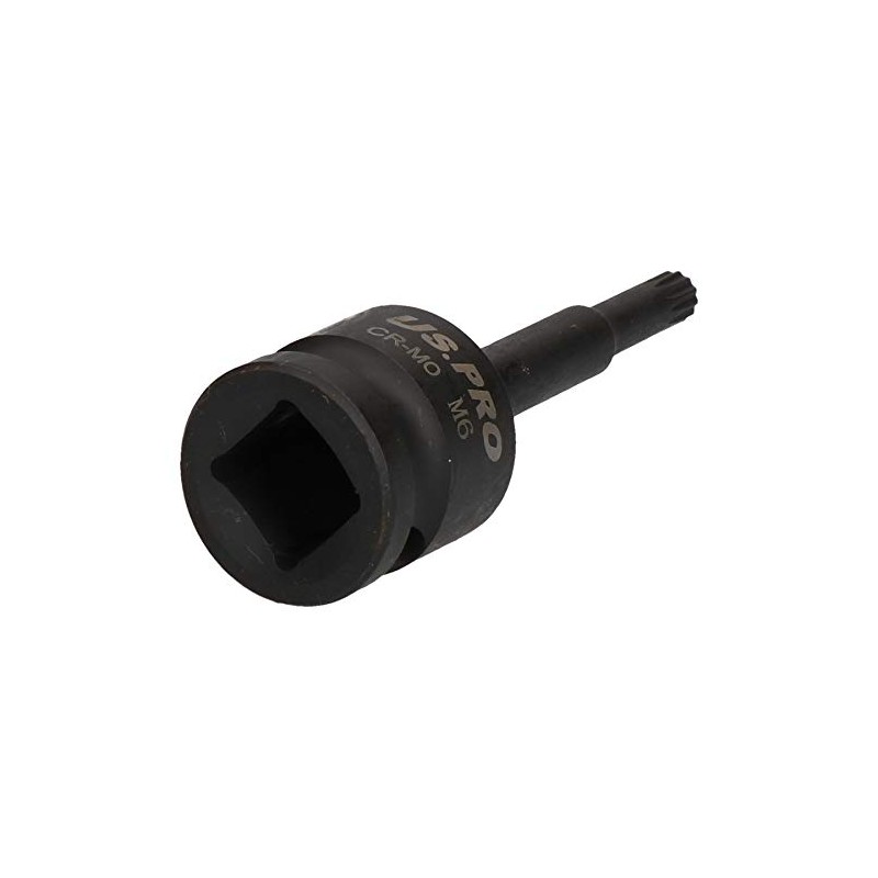 M6 x 78mm Spline Bit Triple Square Impacted Extra Long