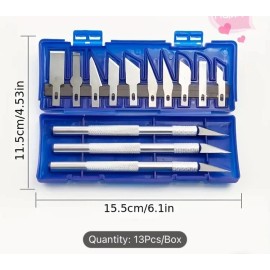 Jetmore Exacto Knife set hobby craft precision kit cutting blade art tool carving 13-pc