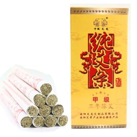 Moxa sticks for moxibustion pure handmade mugwort Rolls 3-Years Purity Wormwood 艾草艾条 艾灸卷（10 per Box）