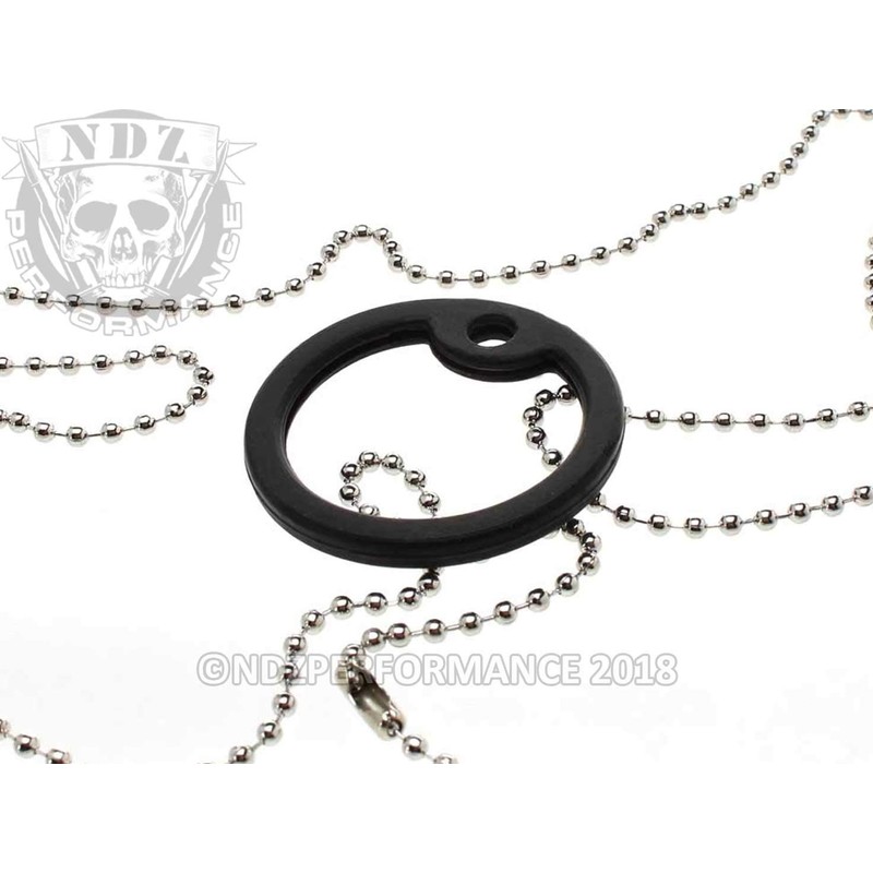 Black Dog Tag Kit 30" Chain & Silencer - Choose