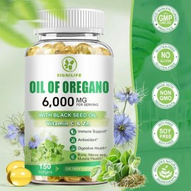 Cápsulas De Aceite De Orégano 6000mg - Signilife                                                                                                      