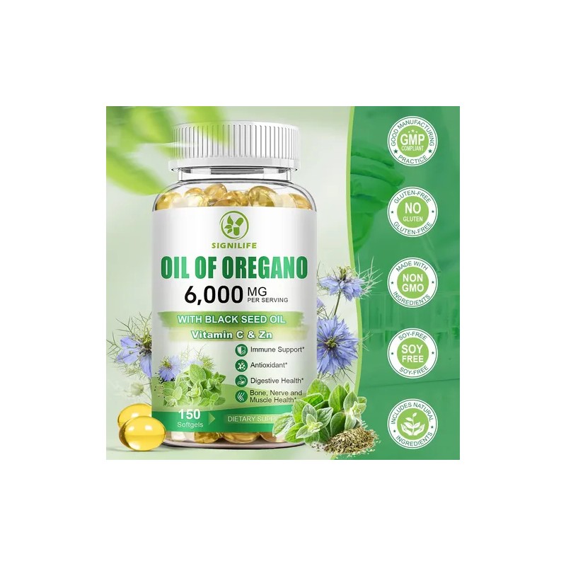 Cápsulas De Aceite De Orégano 6000mg - Signilife