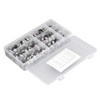 180Pcs Fuel Hose Clamps Kit Stainless Steel Injection Line Accessories