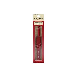 Tulip - Tulip Etimo Red Softgrip (6.00mm) Crochet Hook - 1 Unit