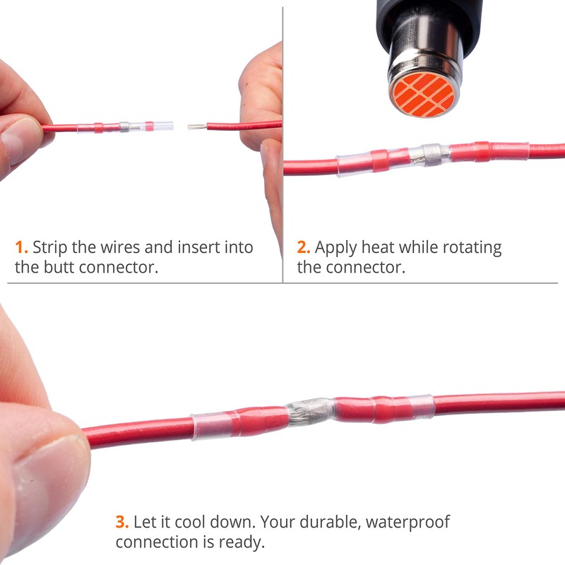 Wirefy 150 PCS Solder Seal Wire Connectors - Heat Shrink