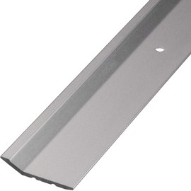 Gedotec Aluminium Transition Profile Perforated End Profile Aluminium Foot Floor Strip Height Compensation Profile Silver Anodised Cover Strip 90 cm 1 Piece – Transition Rail for Screws
