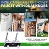 RV Shower Faucet, Camper Shower Faucet Diverter with Classical Handles,