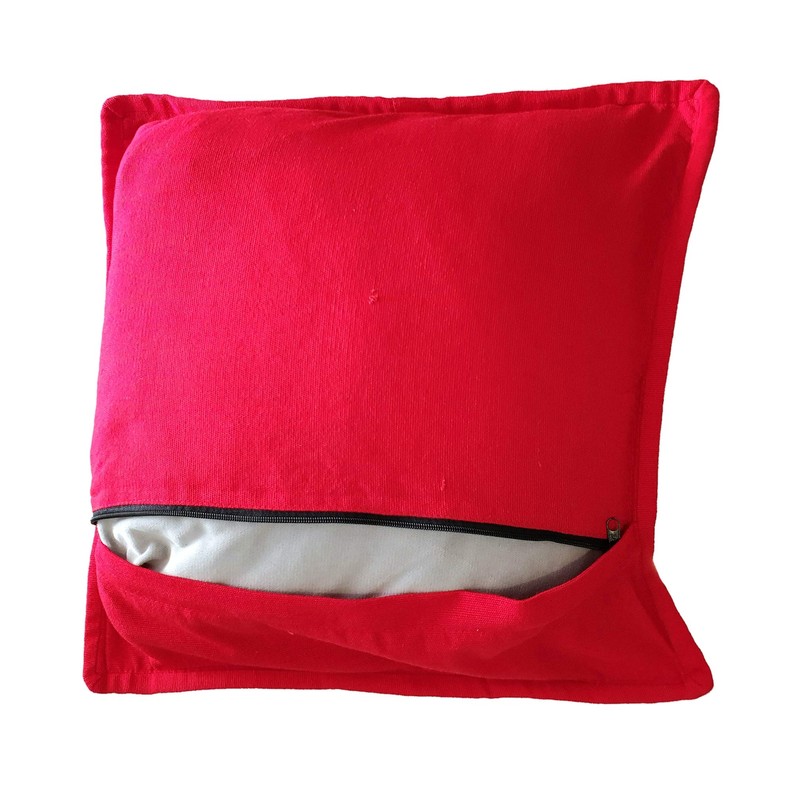 ALKIMIA INC Mexican Handmade Pillow Cover Chiapas Embroidery (Red)