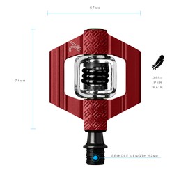 Crank Brothers Lightweight Binding Pedal Candy 2 Red