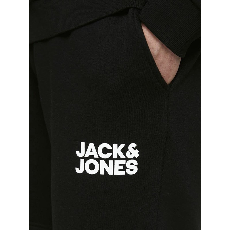 JACK & JONES Men's Sweat Shorts, Soft, black, xxl