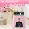 Wbuosz Nail Tool Sterilizer High Temperature 329℉ Sterilizer for Nail