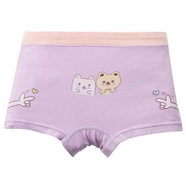 Core Pretty Ropa interior de algodón suave para niñas (paquete de 5), Oso, 2-4 Años