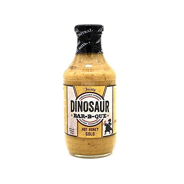 NEW Dinosaur Bar-B-Que Hot Honey Gold Barbecue Sauce, Cajun, Creole,