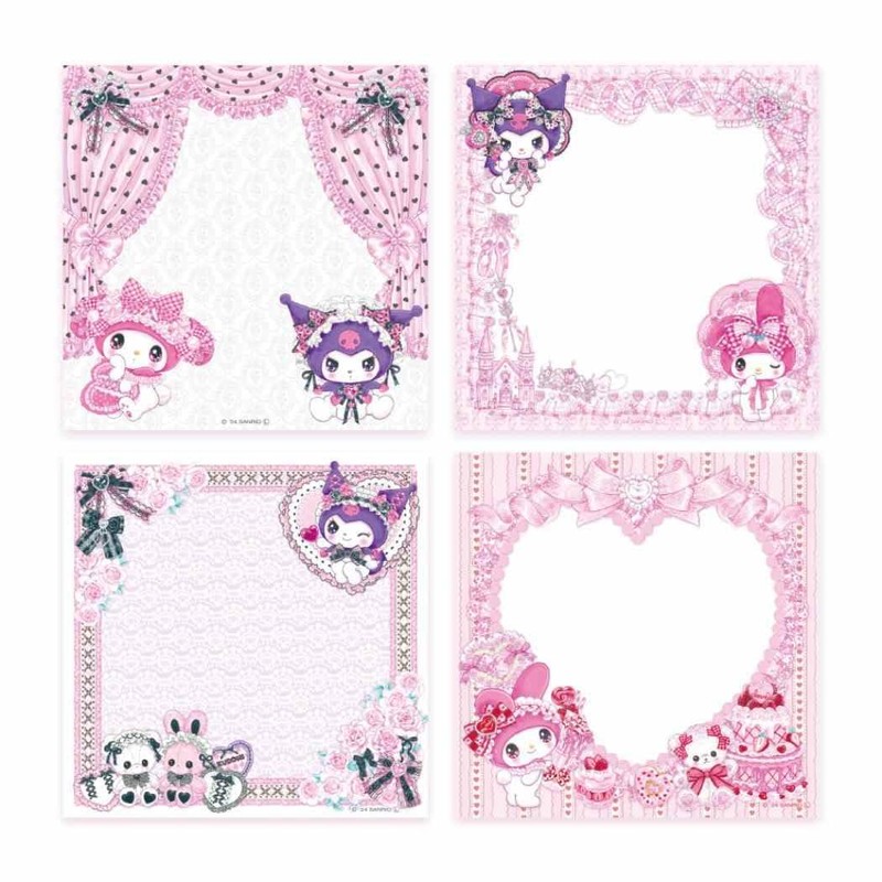 My Melody & Kuromi [Notepad] Memo Pad Amanomori Fumika