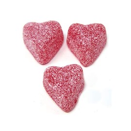 YANKEETRADERS Sanded Sour Cherry Jelly Hearts - 2 LB (Valentines)