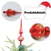 Christmas Tree Topper, Christmas Tree Topper, Red Christmas Tree Decoration,