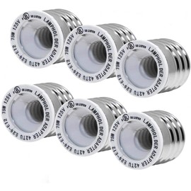 E26 to E12 Light Bulb Socket Adapter, Medium Base to Candelabra Converter (10)