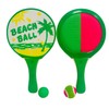 Wooden Beach Racket 34cm Double Game Double Sided with 2