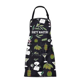 Dirty Martini Apron Martini Gifts Dirty Lover Gift for martini drinkers Bartender Gifts Bartender Mixologist Apron