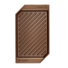 FINEX 15" Cast Iron Lean Grill Pan, Modern Heirloom, Handcrafted in the USA, Pre-seasoned with Organic Flaxseed Oil