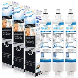 3X Aqua Blue H2O 847200-WF Compatible External Water Filter for Fisher & Paykel 847200