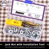 Swpeet 25Pcs M5 Jack Nuts and M5 Hand Rivet Nut