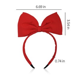 Christmas Big Bow Headbands Red Bow Headband for Hair Accessories for Christmas Costume Cosplay Accessories for Women Large Bowknot Hair Hoop Hair Band for Christmas Birthday Hair Accessories