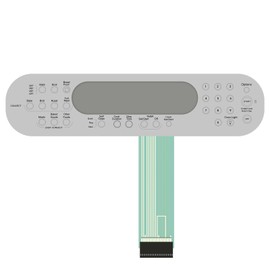 9756559ES WP9756595ES Membrane Switch Keypad for Whirlpool Range Oven KGRA806PBL00 KGRA806PBT00 KGRA806PSS00 KGRA806PWH00 1066317 AP6013948 AP6013953 PS11747180 Replacement