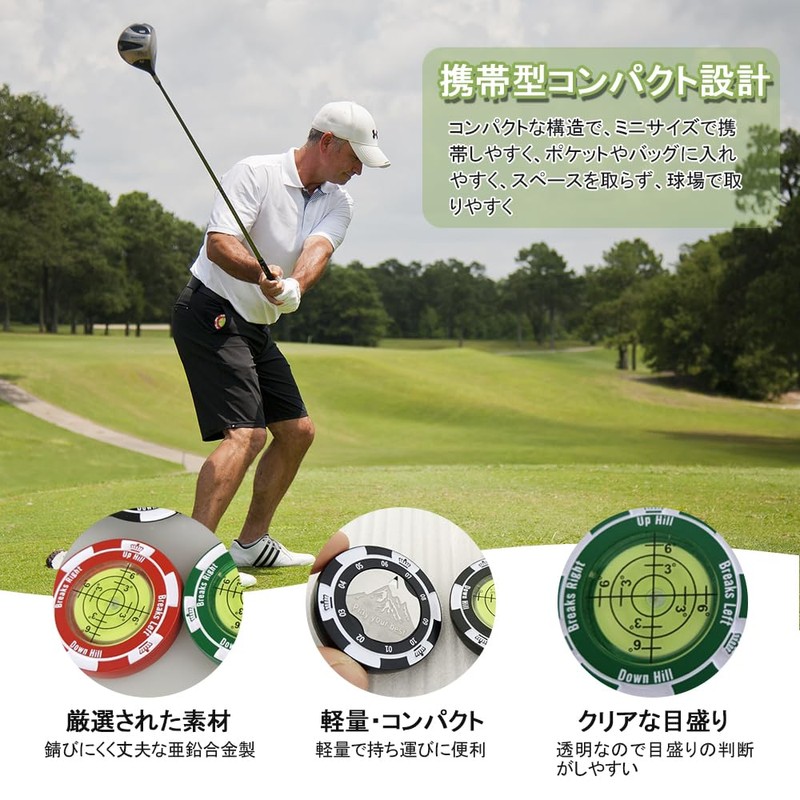 UrbanPulse Golf Marker Leveler Magnetic Golf Equipment Golf Marker Ball