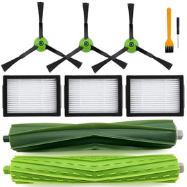 Replacement Parts Accessories for iRobot Roomba i3 i3+ i7 i7+ i4+ i5 i5+ j5 j5+ i6 i6+ i8 i8+ i2 J7 E5 E6 E7 I&J&E Series Vacuum Cleaner,1 Roller Brushes,3 Filters,3 Side Brushes
