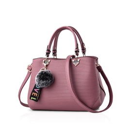 NICOLE&DORIS Exquisite Women Handbags Shoulder Bag Crossbody Messenger Bag Tote Satchel for Lady PU Leather Pink