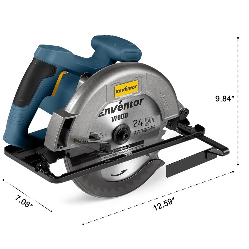 Enventor Circular Saw Corded, 11A Electric Circular Saws 7-1/4-Inch with